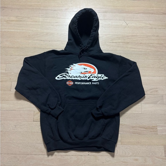 Harley-Davidson Other - Harley-Davidson Black Hoodie with Eagle Graphic mens size small